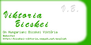 viktoria bicskei business card