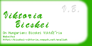 viktoria bicskei business card